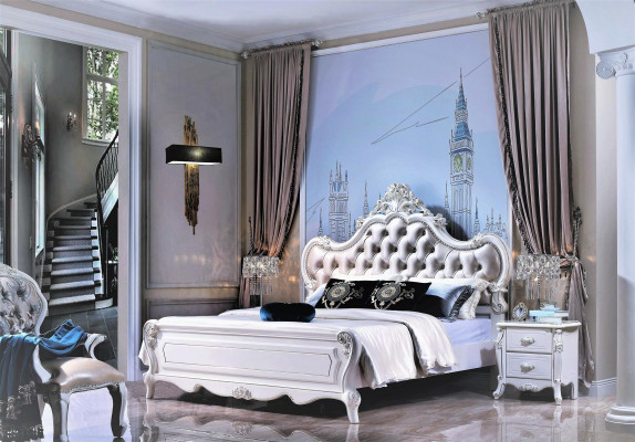 Mobilier de style italien Chambres Tables de chevet 2x Ensemble Consoles Table de chevet nouvelle