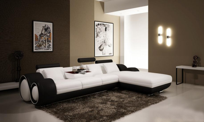 Canapé en U en forme de U Sofa Salon Canapé d'angle Suite Design Moderne