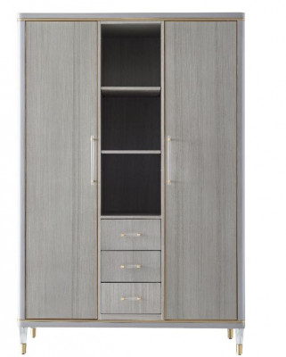 Lit Table de chevet Commode 4 pcs. Ensemble de décoration de chambre design moderne de luxe