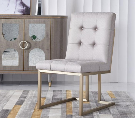 Ensemble de table de salle à manger avec 6 chaises de style de luxe - Groupe de 8 pièces de meubles.