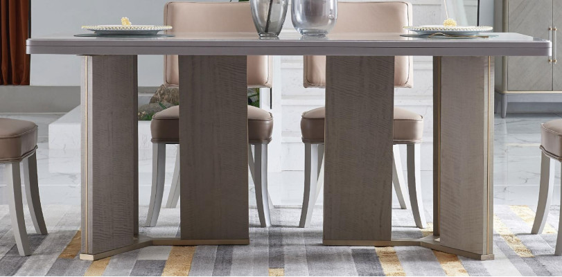 Meubles design Table en bois Siège Salle à manger 6x Chaises Ensemble de 7 pièces Neuf