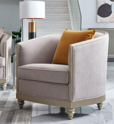 Revêtement de siège de canapé design 3+1+1 places beige Ensemble de canapé en velours neuf