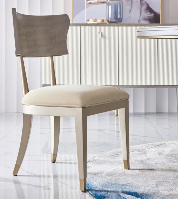 Ensemble de salle à manger complet Table ronde + 4 chaises avec accoudoirs