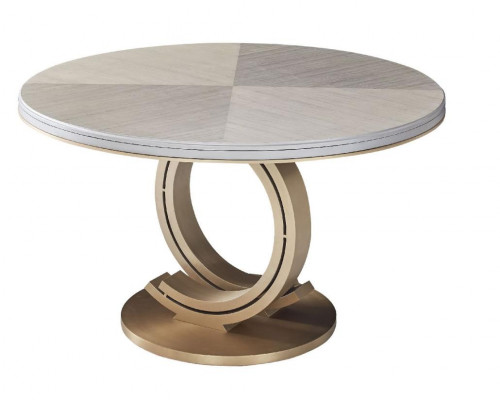 Table ronde de design 4 chaises Salle à manger Siège Tables rondes Suite Bois