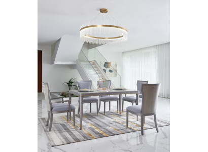Compléter e Suite Table avec 6 chaises Mobilier de luxe hôtel Dubai Aménagements
