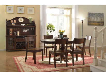 Ensemble de salle à manger complet 6x chaises Ensemble de salle à manger Ess Groupe de table en bois Tables 7 pièces