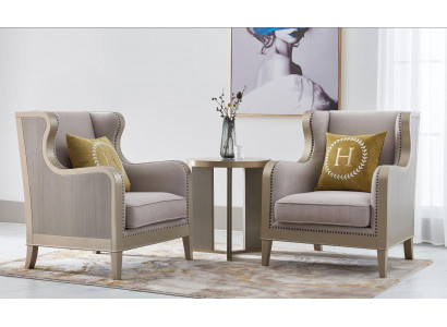 Sofa Set Suite Ensemble de 3 pièces 2x Fauteuil Table d'appoint Table Canapé Ensemble Suites