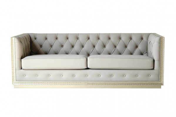 Chesterfield Canapé de salon Canapés italiens Canapé 3 places 220 cm Rembourrage
