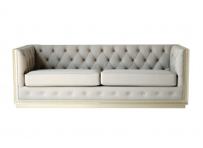 Chesterfield Canapé de salon Canapés italiens Canapé 3 places 220 cm Rembourrage