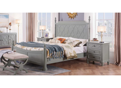 Lit classique 2x table de chevet 3 pièces. Ensemble de chambre à coucher Lits neufs de luxe 150x200 neuf