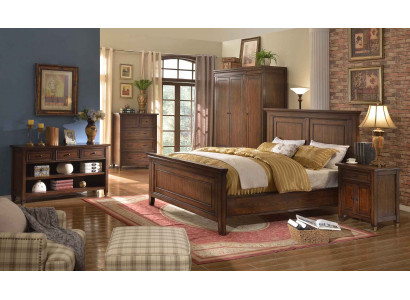 Lit + 2x table de chevet 3 pièces. Ensemble de chambre Designer Luxe
