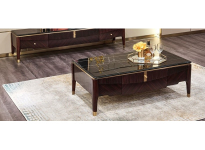 Table basse en bois Table d'appoint Canapé Canapé Tables Marbre Salon Design Meubles