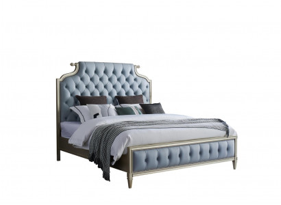 Lit Chesterfield élégant avec 2 chambres et un rembourrage de haute qualité