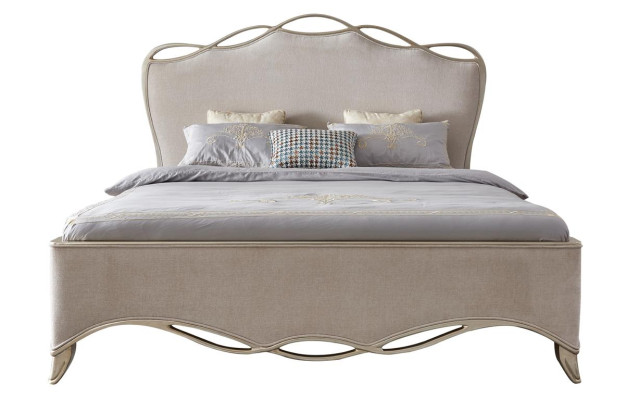 Conception de textile de lit de luxe, lits rembourrés chambre double 180x200
