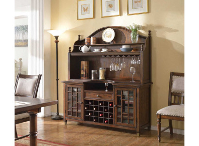 Buffet de campagne Commode Vitrines Armoire Casier à vin Étagère Vitrine Armoires
