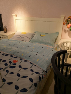 Lit double classique Lits en bois Lit style maison de campagne Bois massif
