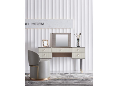 Coiffeuse Consoles Table Secrétaire Cosmétiques Miroir Commode Tabouret