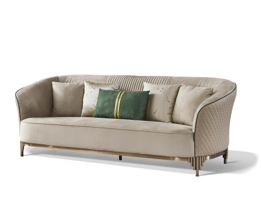 Design 3 places Trois canapés Club Lounge Sofa Upholstery Canapé en tissu