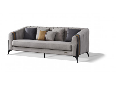Canapé design classique 3 places en tissu Canapés en cuir Trois places