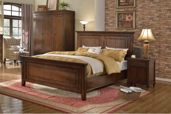 Lit de luxe de l'hôtel Lits 180x200cm Chambre à coucher en bois de designer Lit double