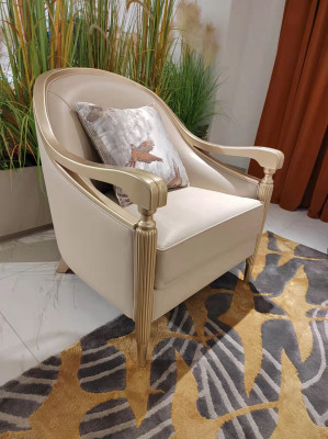 Fauteuil Canapé Italien Ameublement Meuble Bois Chaise Simple Royal