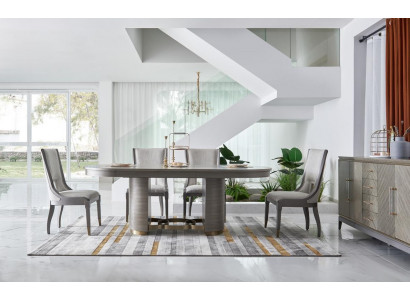 Salle à manger Table Designer Meubles de luxe en bois Tables 221x95cm Salon