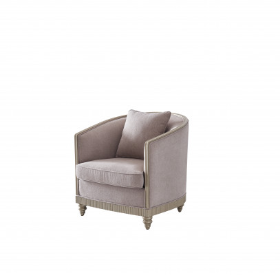 Salon Luxe Fauteuil Hôtel Tapisserie Décoration Moderne Fauteuil Design Gris
