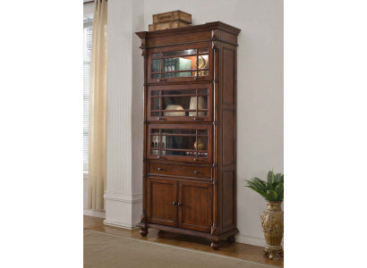 Étagère à livres classique Vitrine Armoire Vitrine en verre
