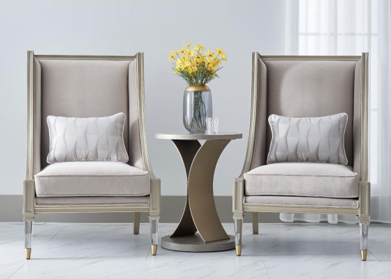 Fauteuil classique à ailes Canapé Canapé Sofa Tapisserie Siège Lounge Relax Club Tissu