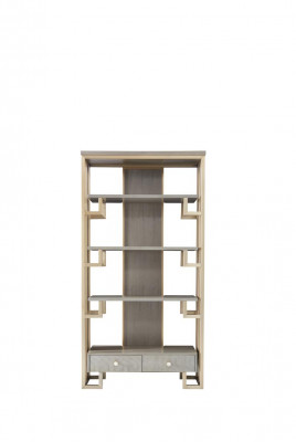 Vitrine en acier inoxydable de luxe Armoire en bois Designer Présentoirs Étagères Armoires