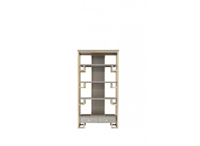 Vitrine en acier inoxydable de luxe Armoire en bois Designer Présentoirs Étagères Armoires