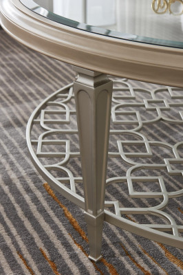 Table basse Table d'appoint Table en verre Salon Table design Mobilier Rond