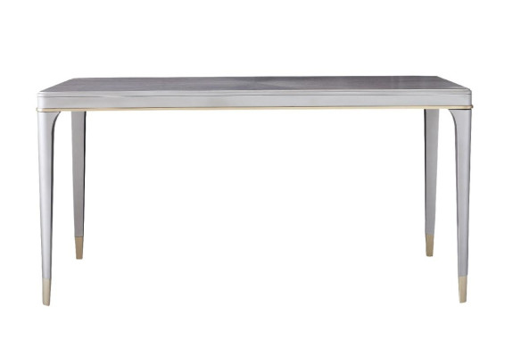 Meubles de luxe Table de salle à manger Table Salle à manger Salon Bois Acier inoxydable Design