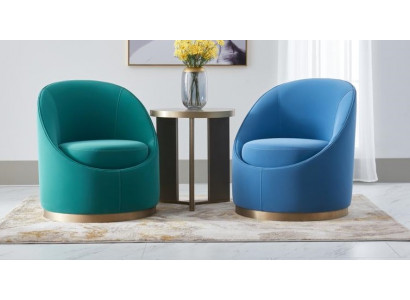 Turkis Design de salon Fauteuil 1 place Rembourrage Mobilier Salon Club