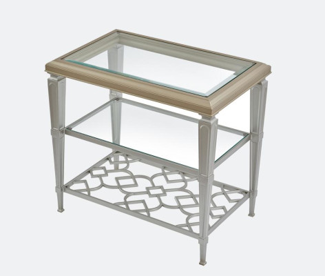 Table d'appoint Design Mobilier de luxe Tables de journaux Tables d'appoint Table basse Table en verre