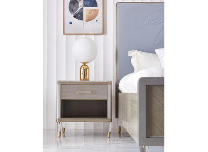 Table de chevet de luxe Table de chevet en bois Tables Consoles Décoration Nuit Style Moderne