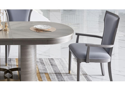 Concepteur de chaise Ensemble de siège Rembourrage de siège Mobilier de luxe Chaises inclinables Bois Salle à manger