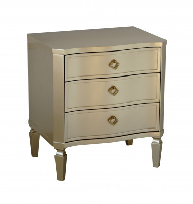 Chambre à coucher latérale Tables consoles en métal brillant Conception Table de chevet console