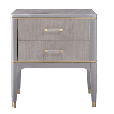 Design Table de nuit Console en métal Tables consoles décoratives brillantes Chambre à coucher