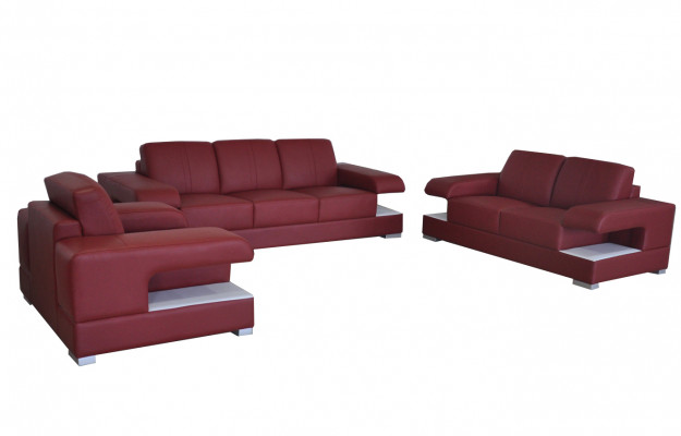 Canapé en cuir canapé Canapé Suite Design Moderne Ensemble de canapés 3+2+1 G8028D
