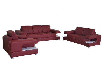 Canapé en cuir canapé Canapé Suite Design Moderne Ensemble de canapés 3+2+1 G8028D