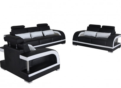 3+2+1 Suite Canapé en cuir Canapé Canapés Canapés Canapés Paysage vivant Luxe