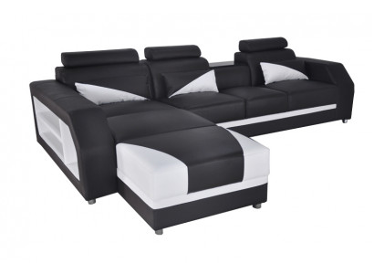 Design Cuir Rembourré Siège Coin Salle Salon Canapé Canapé Suite Designer