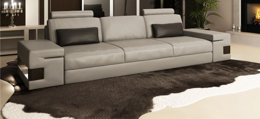 Grands canapés en textile 3 places Canapé Polser Assise Trois places Luxe neuf