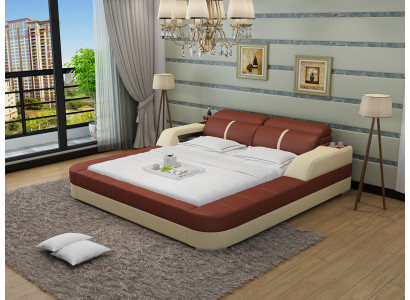 Design de lit en cuir de luxe Lits rembourrés Double Moderne Mariage 140/160/180 LB8823