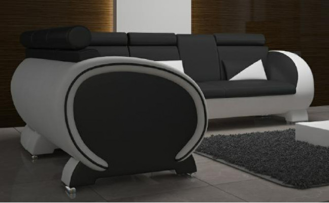 Canapé d'angle Canapé d'angle DESIGN * Choix de couleur * CANAPÉ Cuir COUCH CUIR CANAPÉ EN CUIR ENSEMBLE EN CUIR