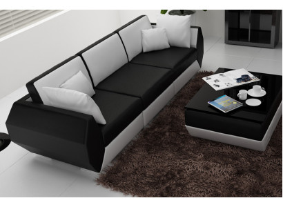 Canapé-lit en cuir ensemble de canapés 3+3 places design ensemble de canapé moderne USB nouveau