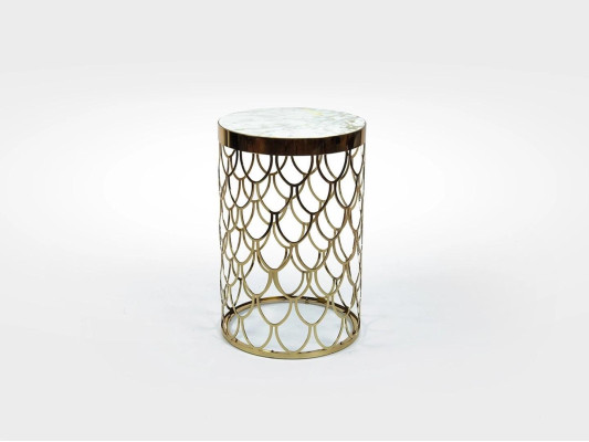 Meubles de design Table d'appoint de luxe ronde Moderne nouvelle Table basse Salle de séjour
