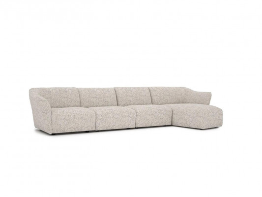 Sofa de salon en L de luxe blanc de Designer Corner Suite Meubles rembourrés