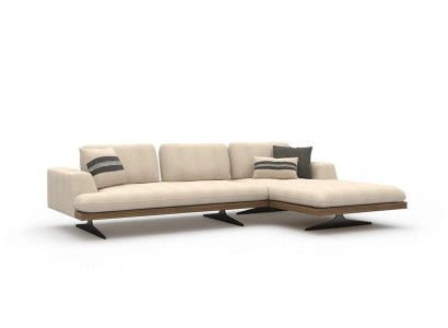 Canapé d'angle de luxe blanc en forme de L Salon Canapé moderne Décorateur de meubles de relaxation